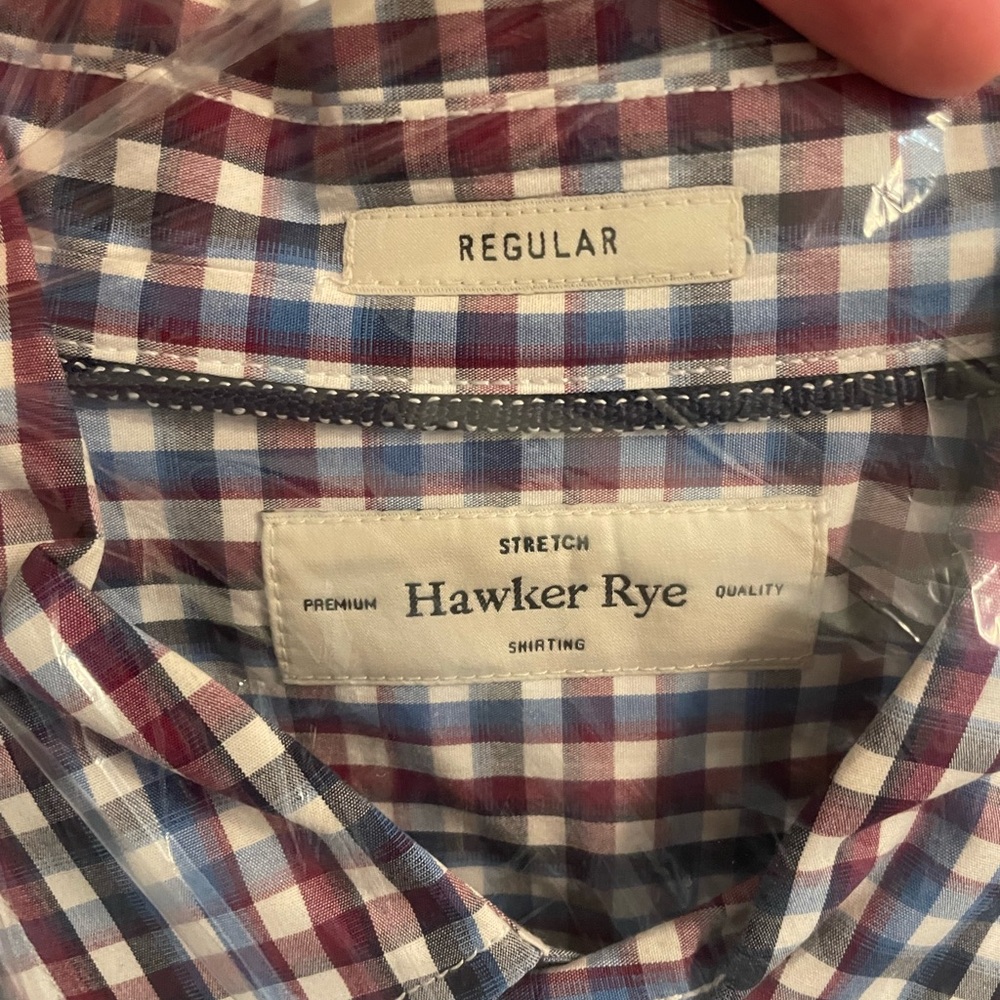 Men's Hawker Rye Blue and Red Checkered Button-Up Shirt - Picture 3 of 3